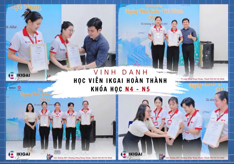 IKIGAI vinh danh học viên hoàn thành khóa học tiếng Nhật N4 - N5 tháng 10: Ghi nhận sự nỗ lực bền bỉ