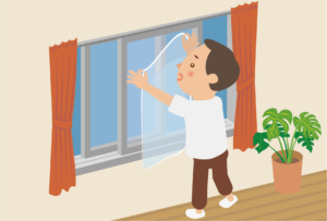 Cách phòng chống trong nhà để giảm nguy hiểm ( Nguồn: tsunagari.or.jp )