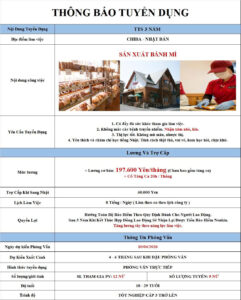 Sản xuất bánh mì - Chiba - PV: 10/04/2026