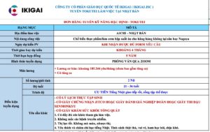 Tokutei chế biến thực phẩm - Aichi