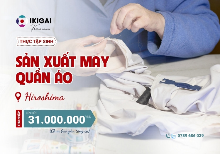 Sản xuất may quần áo