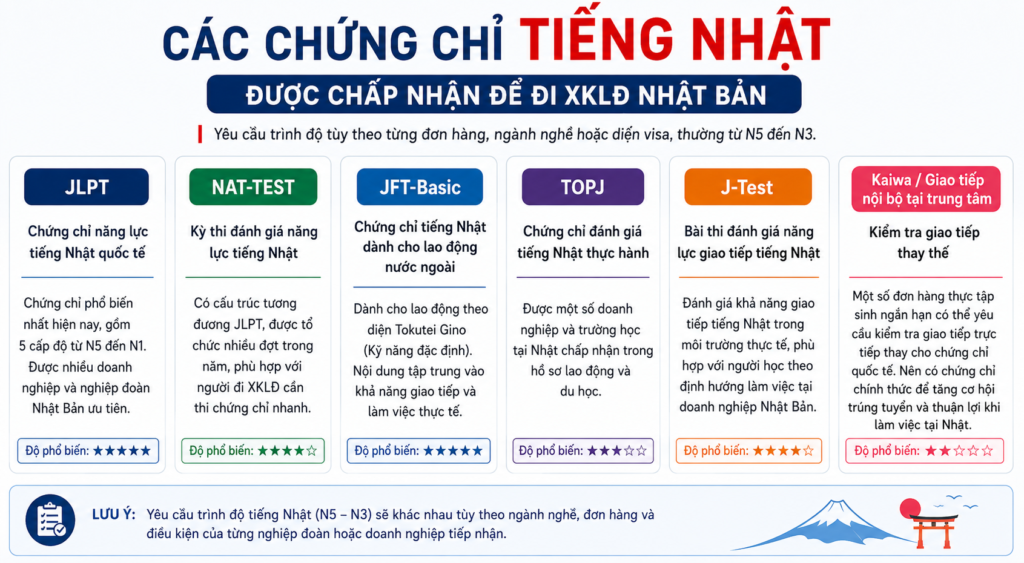 Chi phí học tiếng Nhật đi xuất khẩu