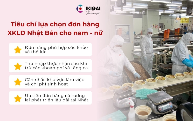đơn hàng XKLD Nhật Bản