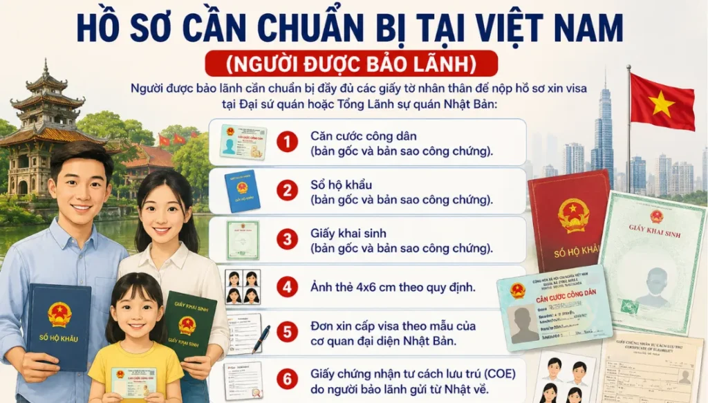 bảo lãnh người thân sang Nhật