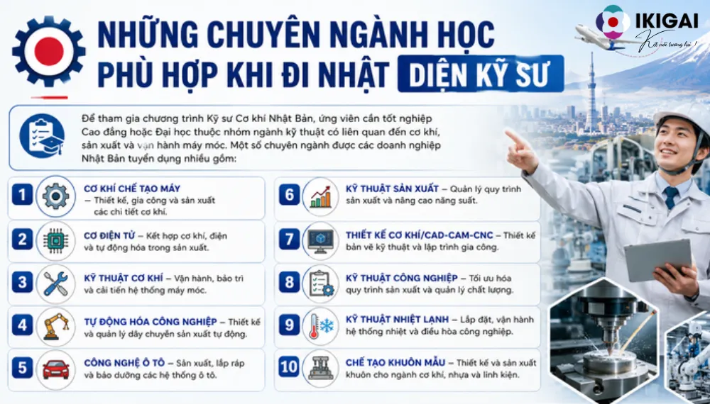 Kỹ sư Cơ khí Nhật Bản
